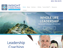 Tablet Screenshot of insightcoaching.com